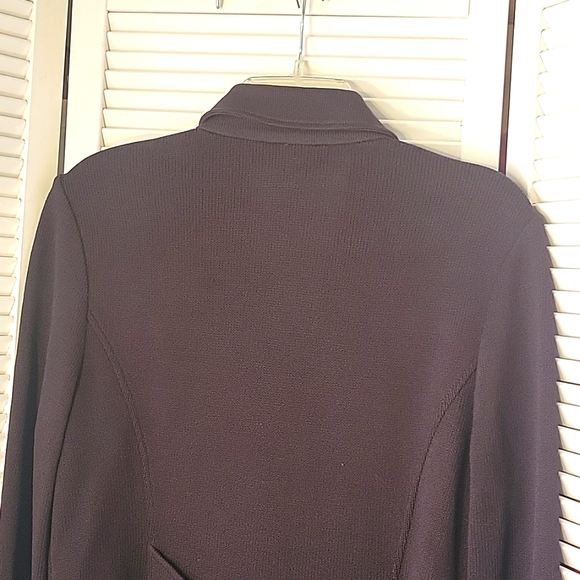 ST JOHN COLLECTION BY MARIE GRAY CHOCOLATE BROWN  DOUBLE BREASTED BLAZER  SZ8 - Picture 5 of 9